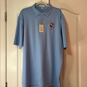 Peter Millar Light Blue Polo golf short sleeve shirt